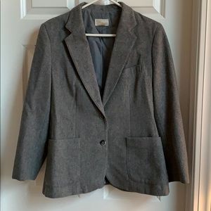 Gray wool blazer